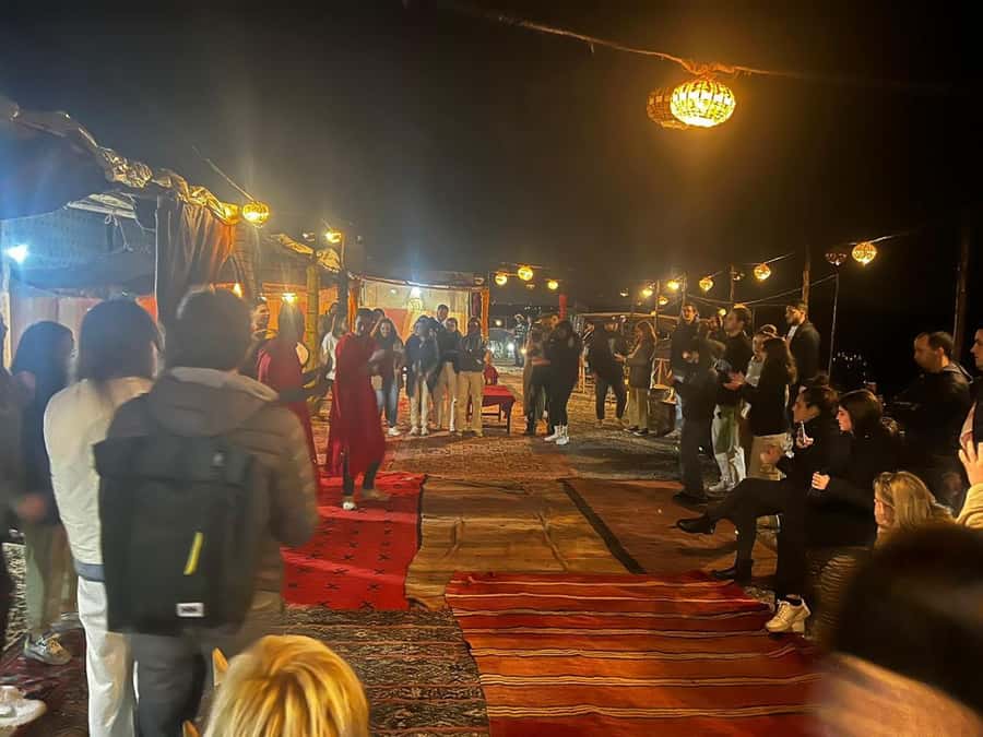 Marrakech: Desert Quad Bike Tour with Tea & Optional Dinner - Music, dancing, and the fire performance