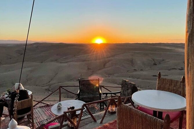 Marrakech Desert Tour & Sunset Camel Ride with Dinner Show - Dinner under a nomad-style tent