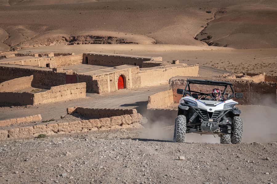 Marrakech: Half-Day Agafay Rock Desert Buggy Tour - A proper buggy setup before the ride
