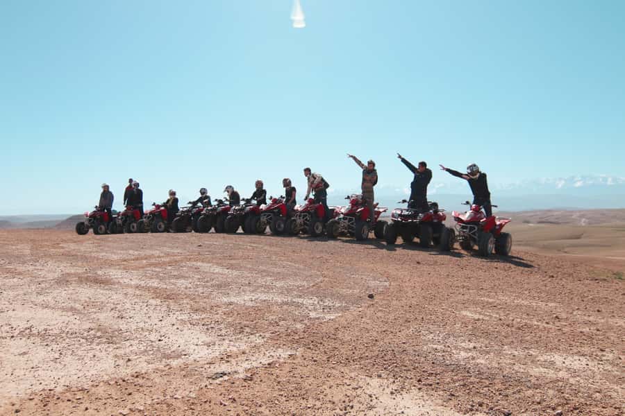Marrakech: Half-Day Desert Quad Tour with Camel Ride - Leaving Marrakech for the palm desert