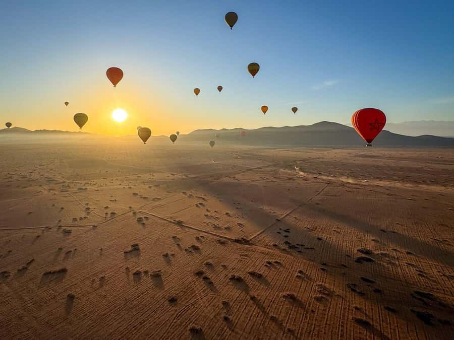 Marrakech: Hot Air Balloon Ride with Breakfast & Transfer - The balloon flight over Marrakech