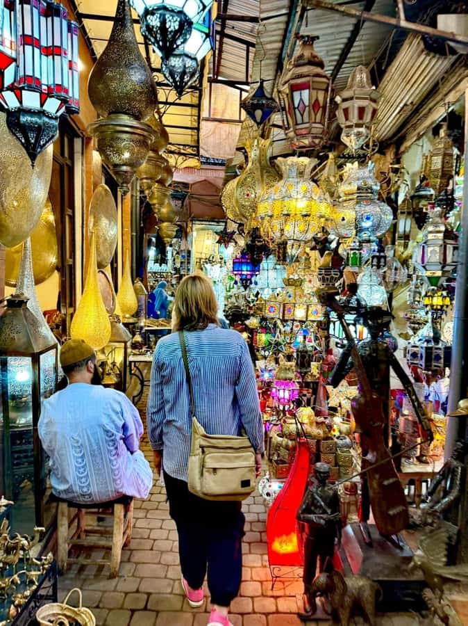 Marrakech Inviting shop around with your local guide - Souk Haddadine and the lantern makers