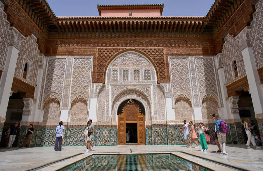 Marrakech: Madrasa Ben Youssef, Secret Garden & Medina Tour - Koutoubia Mosque and the end of the route