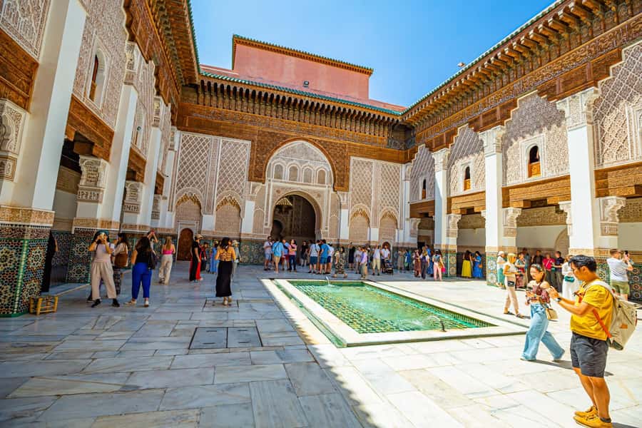 Marrakech: Madrasa Ben Youssef, Secret Garden & Medina Tour - How the timing really works