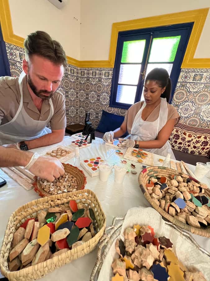 Marrakech: Make Your Own Moroccan Zellige Mosaic Masterpiece - The opening lesson: history, shapes, and Moroccan design