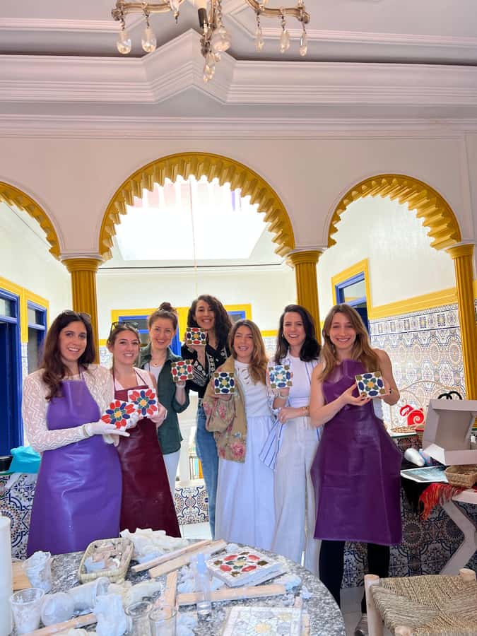 Marrakech: Make Your Own Moroccan Zellige Mosaic Masterpiece - Entering the studio near Marrakech’s Medina