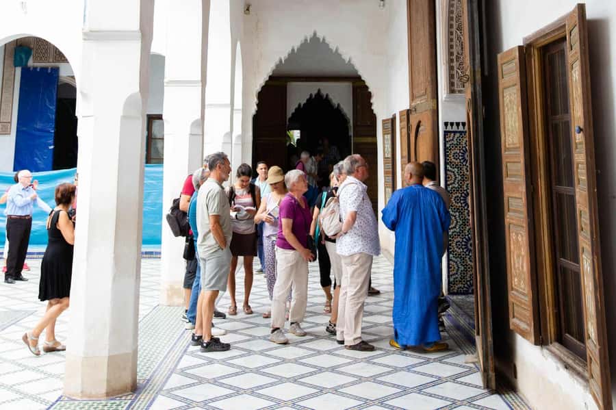 Marrakech: Monuments, Souks and Medina Guided Walking Tour - Ben Youssef Medersa and Morocco’s finest surface detail