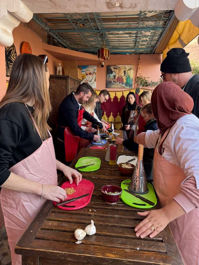 Marrakech: Moroccan Cooking Class with a Local Family - Eating what you prepared together