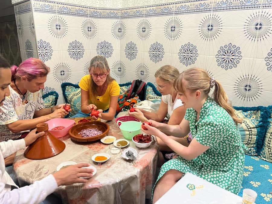 Marrakech: Moroccan Cuisine Cooking Class in Local Home - Inside the Moroccan home