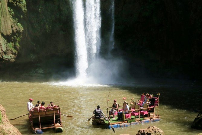 Marrakech: Ouzoud Waterfalls Guided Day Trip with Boat Ride - The boat ride below the falls