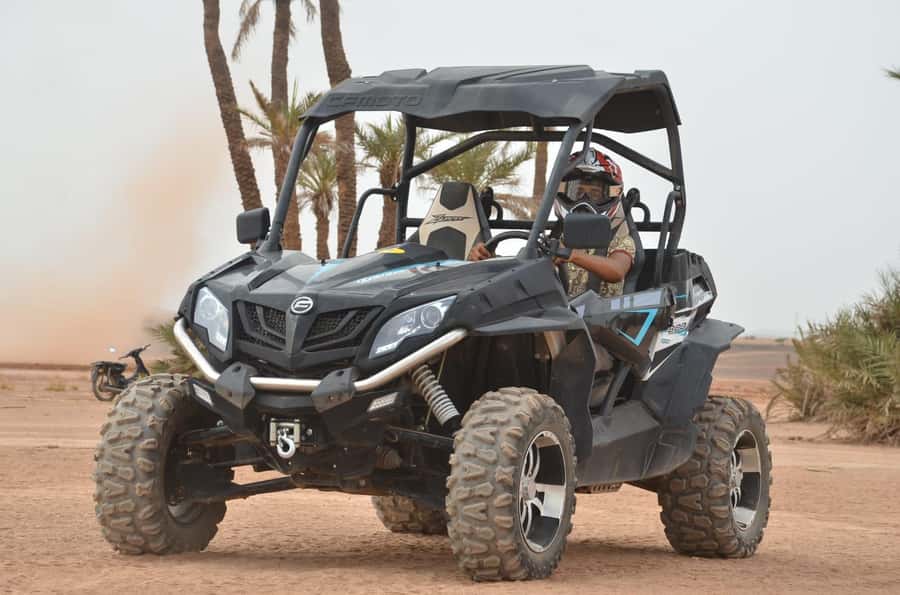 Marrakech: Palm Grove and Desert Buggy excursion - Safety briefing and the first turn of the wheel