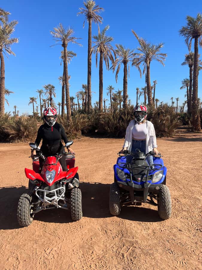 Marrakech: Palm Grove and Jbilat Desert Quad Bike Tour - Pickup, timing, and group size
