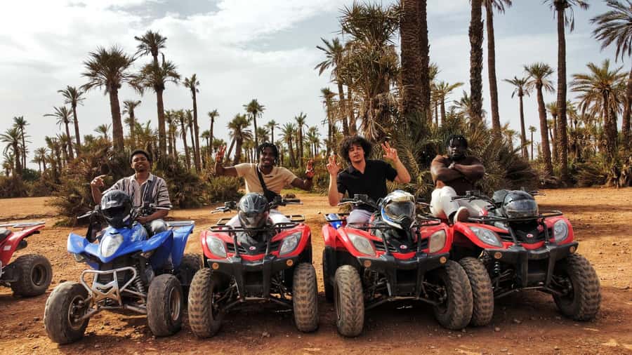 Marrakech: Palmeraie Guided Quad Biking Tour with Tea - Riding the Palmeraie instead of staying in the city