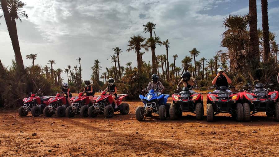 Marrakech: Palmeraie Guided Quad Biking Tour with Tea - Two hours on the quad, with room for photos