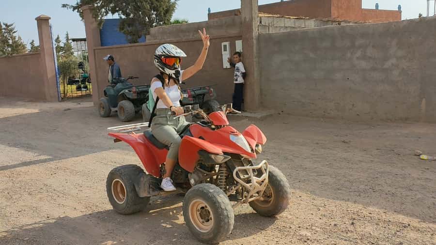 Marrakech: Palmeraie Quad Bike & Traditional Moroccan Spa - From dusty tracks to the Medina hammam