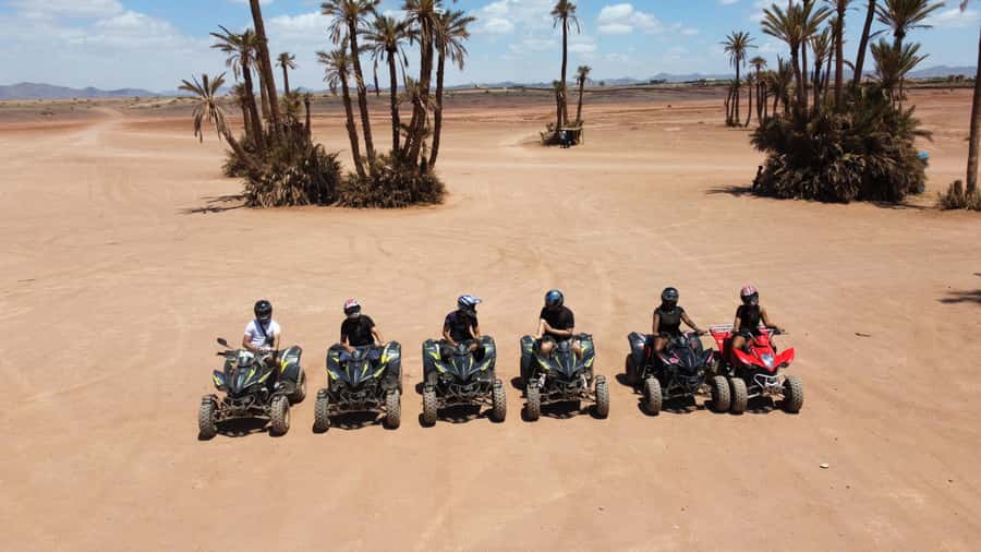 Marrakech: Quad activity in the Palmeraie with Tea break - Who will enjoy this most?