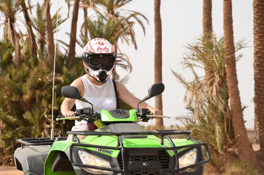 Marrakech: Quad activity in the Palmeraie with Tea break - Your first few minutes on the quad