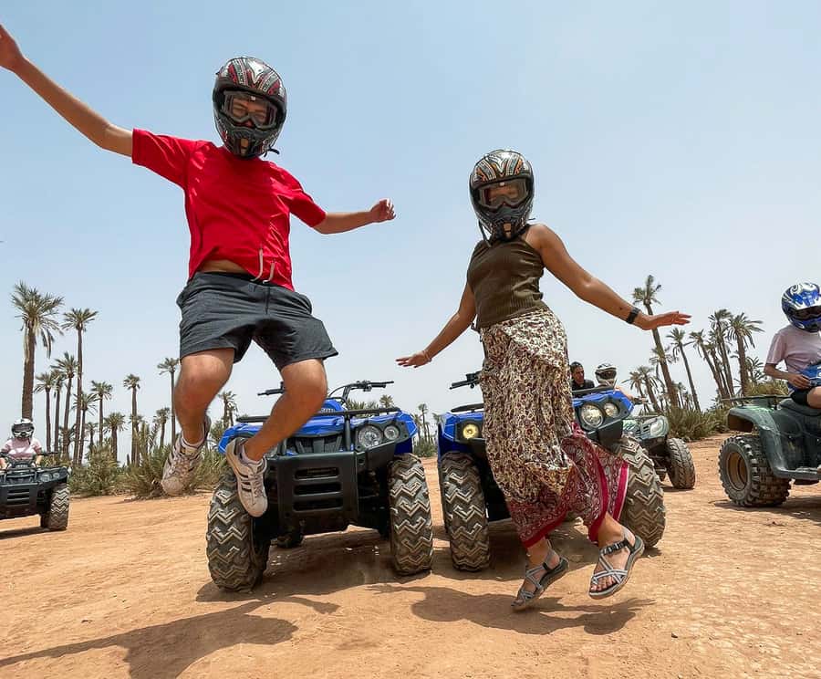 Marrakech Quad Bike Experience: Desert and Palmeraie - Riding the rocky desert tracks