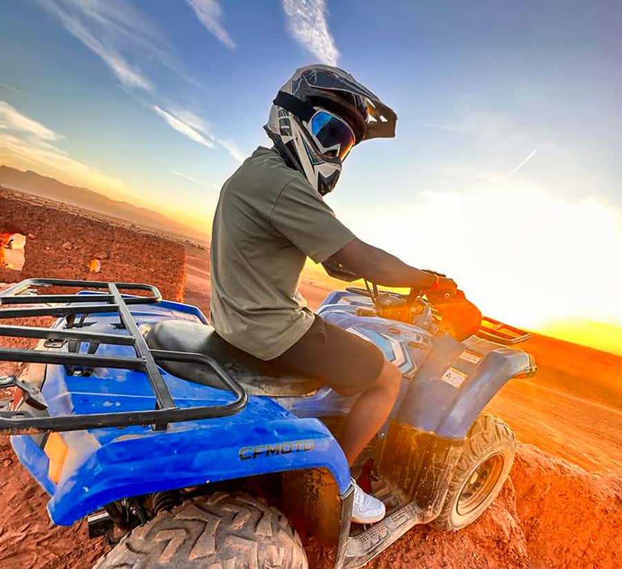 Marrakech Quad Bike Experience: Desert and Palmeraie - Palm groves, valleys, and Atlas Mountain views