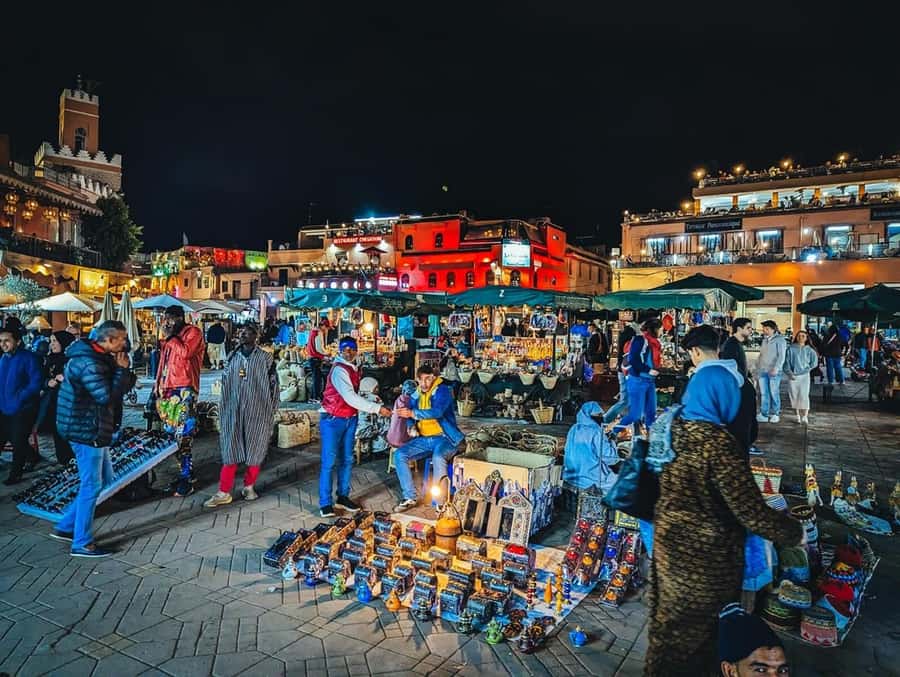 Marrakech: Souk by Night Medina Guided Walking Tour. - The rooftop tea stop is the best finish