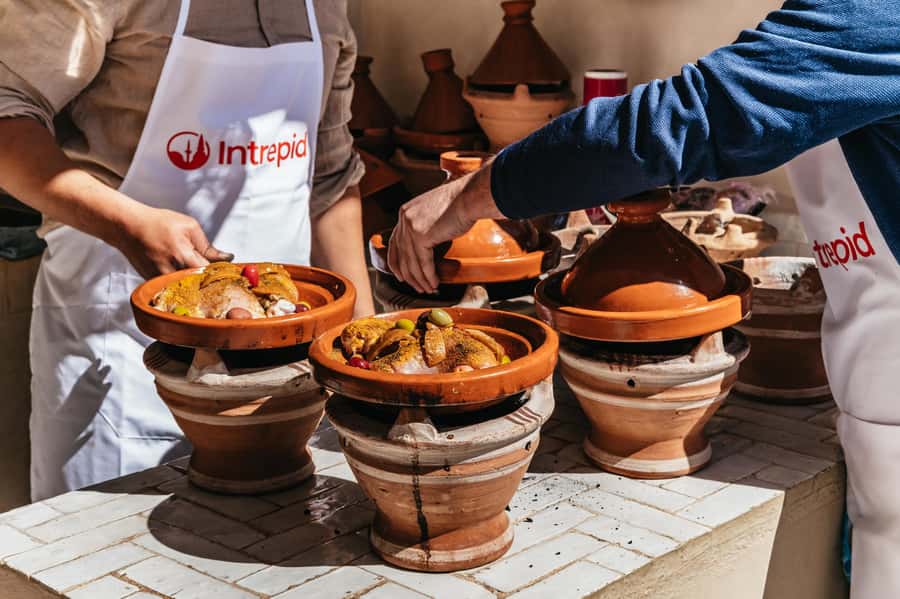 Marrakech: Tajine Cooking Class in a Traditional Riad - Entering a traditional riad kitchen