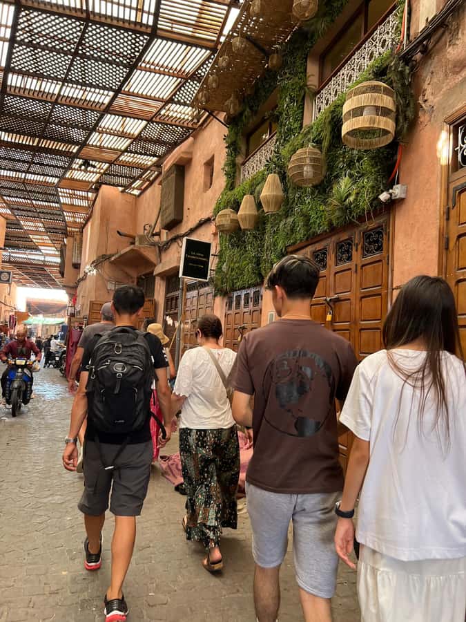 Marrakech: Traditional Moroccan Cooking Class & Market Visit - Entering Khmisa’s riad workshop