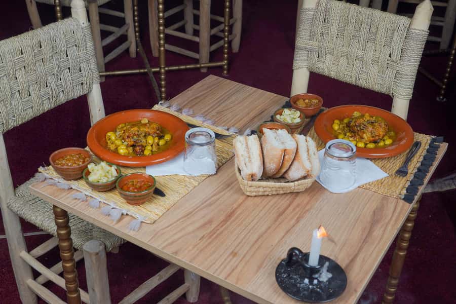 Marrakesh: Agafay Desert 3-Course Dinner Show & Pool Access - A three-course Moroccan dinner under the tent