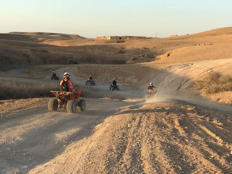 Marrakesh: Agafay Desert Quad & Camel Tour with Dinner - Dinner, tea, fire, and Berber-style entertainment