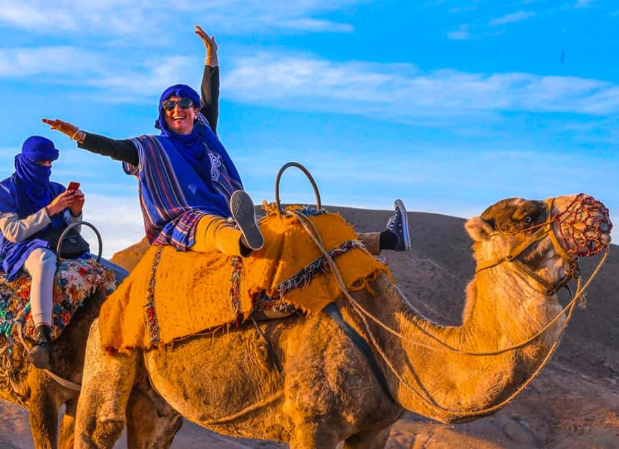 Marrakesh: Agafay Desert Sunset, Camel Ride, and Dinner Show - Leaving Marrakesh for Agafay’s bare hills