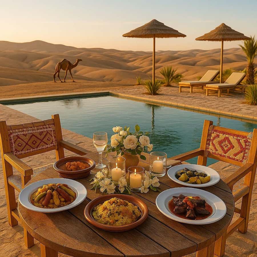 Marrakesh: Agafay Desert Tour with Lunch and Swimming Pool - The argan oil cooperative and mint tea stop