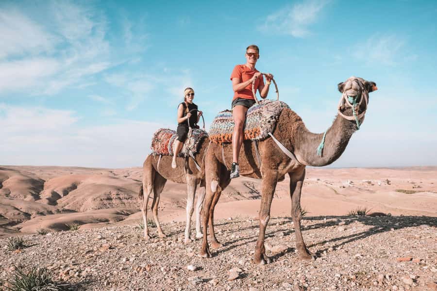 Marrakesh: Desert & Mountain Tour with Camel Ride & Lunch - Walking through Imlil Valley to the waterfall