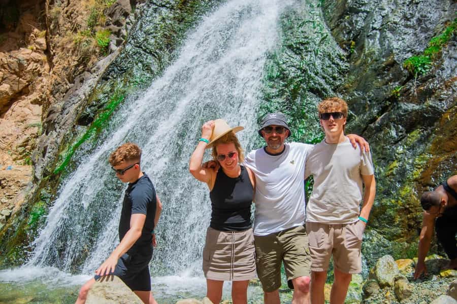 Marrakesh: Ourika Waterfalls, Atlas Mountains, Guide + Lunch - From Marrakech to the red foothills of the Atlas