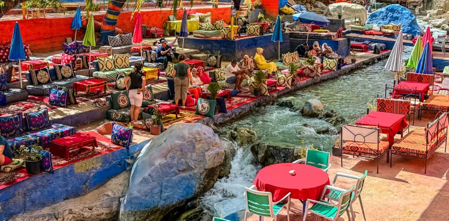 Marrakesh: Ourika Waterfalls, Atlas Mountains, Guide + Lunch - The return drive to Marrakech