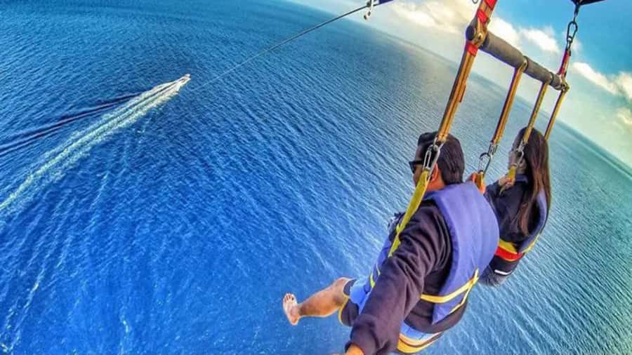 Mauritius: Ile aux Cerf Catamaran w/Waterfall Visit & Lunch - The crew, music, and group atmosphere