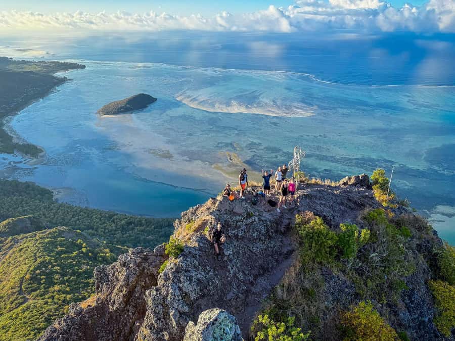 Mauritius: Le Morne Mountain Guided Sunrise Hike and Climb - Four rocky sections change the hike