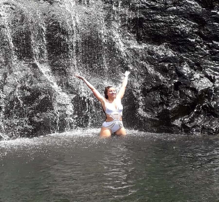 Mauritius: Tamarind Falls Guided Hike with Swim and Lunch - The first waterfalls and the seven-meter jump