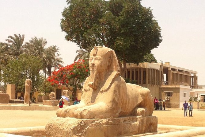 Private Day Tour Giza Pyramids, Sphinx, Memphis, and Saqqara - The Sphinx and Khafre’s valley temple
