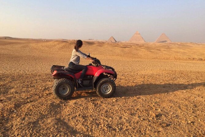 Private Full-Day Tour to Giza Pyramids,Sphinx,Memphis, and Saqqara - ATV riding: exciting, but check the setup
