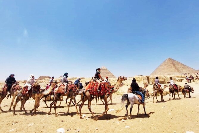 Private tour to Giza, Sakkara, Memphis with Camel and Lunch - The camel ride at Giza