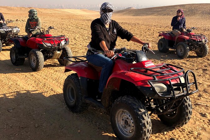 Quad Bike ATV Tours in Desert of Giza Pyramids with Egyptian Tea - Who will enjoy this most?