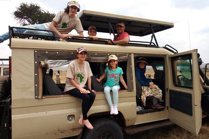 Safari Tour; Nairobi National Park - Entering the park in an open-roof van