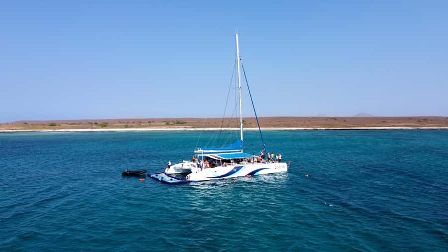 Sal: All-Inclusive Half-Day Lounge Catamaran Cruise - Setting out from Sal’s western shore