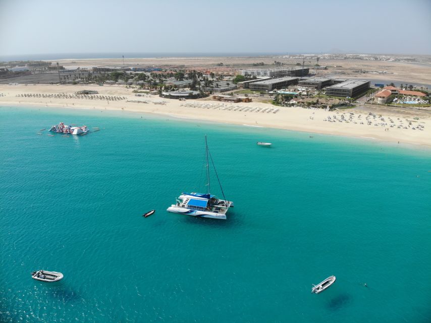 Sal: All-Inclusive Half-Day Lounge Catamaran Cruise - The return becomes a Cape Verdean party