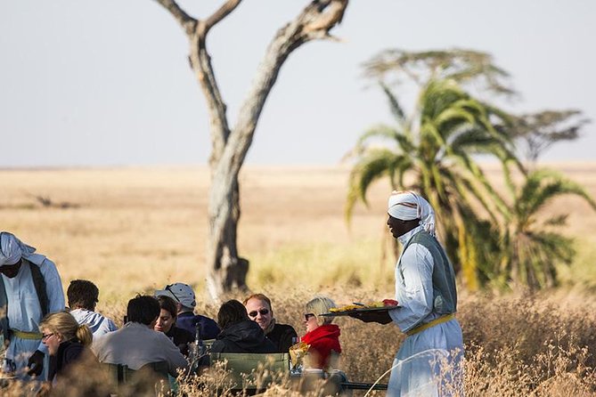 Serengeti Balloon Safari and authentic bush breakfast - The landing and bush breakfast
