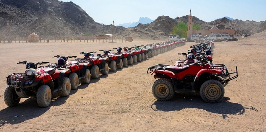 Sharm El Sheikh: Quad bike, Safari, Camel With Dinner & Show - Tea and a Bedouin village visit