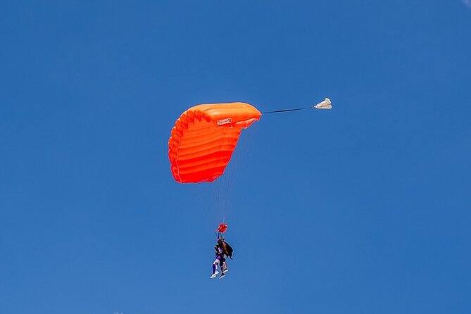 Skydive Zanzibar | Tandem Skydive - Free fall is brief, then the view opens up