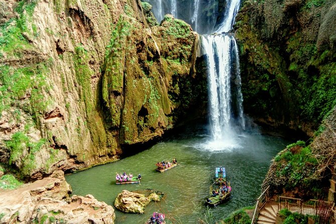 Small group Ouzoud Waterfall Guided Tour Boat Ride from Marrakech - Walking, viewpoints, monkeys, and lunch