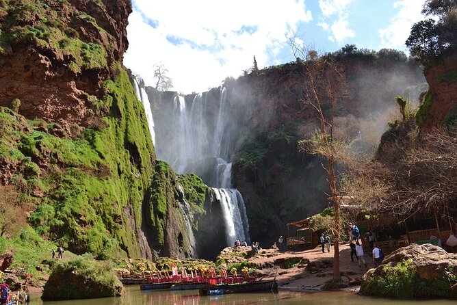 Small group Ouzoud Waterfall Guided Tour Boat Ride from Marrakech - Arriving at the tiered Ouzoud cascades