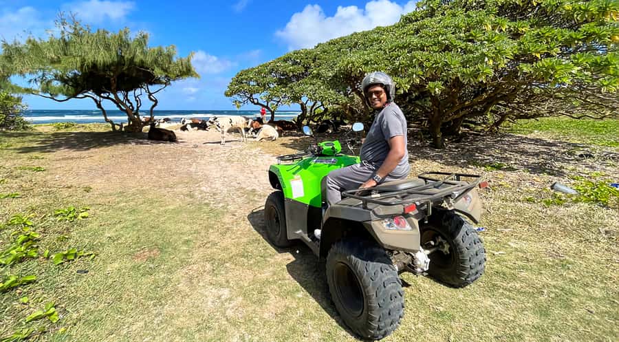 South of Mauritius: Quad Bike Tour - Sugarcane fields and the first stretch of riding