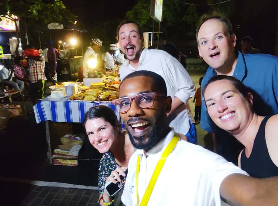 Stonetown: Food Markets and Street Food Walking Tour - Walking through Stone Town after dark
